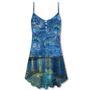 Cat Starry Night Art - V-Neck Sleeveless Cami Dress