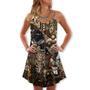 Cat Steampunk We're All Mad Here - V-Neck Sleeveless Cami Dress