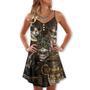 Cat Streampunk Vintage Style - V-Neck Sleeveless Cami Dress