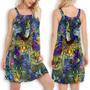 Cat Tabby Cat Lover Art - Women's Sleeveless Cami Dress