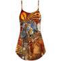 Cat To Be A Jazz - V-Neck Sleeveless Cami Dress