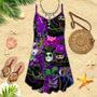 Cats Mardi Gras Carnival Spaghetti Strap Summer Dress