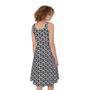 Chainmail Print Sleeveless Knee Length Dress