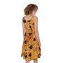 Chocolate Chip Cookie Print Sleeveless Knee Length Dress