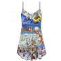 Christmas Be Santa Be Claus - V-Neck Sleeveless Cami Dress