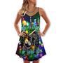 Christmas Billiard Rub My Ball - V-Neck Sleeveless Cami Dress