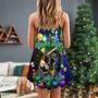 Christmas Billiard Rub My Ball - V-Neck Sleeveless Cami Dress