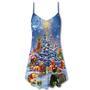 Christmas Cats Love Christmas Tree - V-Neck Sleeveless Cami Dress