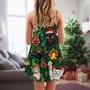 Christmas Cats Meowy Mas - V-Neck Sleeveless Cami Dress