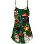 Christmas Cats Meowy Mas - V-Neck Sleeveless Cami Dress