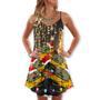 Christmas Claymore Neon Bright Light - V-Neck Sleeveless Cami Dress