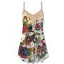 Christmas Couple Snowman Lover Winter Xmas - V-Neck Sleeveless Cami Dress