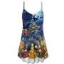 Christmas Family In Love - V-Neck Sleeveless Cami Dress