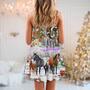 Christmas Farm Merry Xmas To Everyone - V-Neck Sleeveless Cami Dress