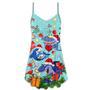 Christmas Funny Shark Love Christmas - V-Neck Sleeveless Cami Dress