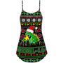 Christmas Godzila Falalalala Xmas - V-Neck Sleeveless Cami Dress