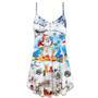 Christmas Have A Sparkling New Year - V-Neck Sleeveless Cami Dress