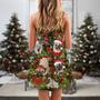 Christmas Have Yourself A Merry Little Pugmas - V-Neck Sleeveless Cami Dress