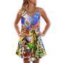 Christmas Hawaii The Aloha Merry Xmas - V-Neck Sleeveless Cami Dress