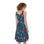 Christmas Holiday Elements Pattern Print Sleeveless Knee Length Dress