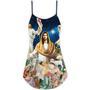 Christmas Jesus Miracle Night - V-Neck Sleeveless Cami Dress