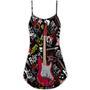 Christmas Love Guitar Rock Soul - V-Neck Sleeveless Cami Dress