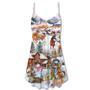 Christmas Love Horse And Farm - V-Neck Sleeveless Cami Dress