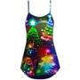 Christmas Merry Everything Happy Always - V-Neck Sleeveless Cami Dress