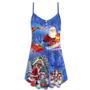 Christmas Merry Xmas Santa Claus Is Coming To Town - V-Neck Sleeveless Cami Dress