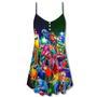 Christmas Parrot Tropical Merry Xmas - V-Neck Sleeveless Cami Dress