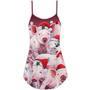 Christmas Piggies Funny Xmas Is Coming Art Style - V-Neck Sleeveless Cami Dress