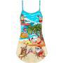 Christmas Santa Claus Chilling On The Beach Mele Kalikimaka Funny - V-Neck Sleeveless Cami Dress