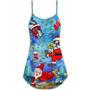 Christmas Santa Claus Diving Funny - V-Neck Sleeveless Cami Dress