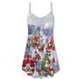 Christmas Santa Claus Is Coming Merry Xmas - V-Neck Sleeveless Cami Dress