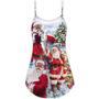 Christmas Santa Claus Is Coming To Town - V-Neck Sleeveless Cami Dress