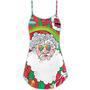 Christmas Santa Claus Psychedelic Colorful Hippie - V-Neck Sleeveless Cami Dress