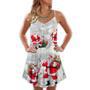 Christmas Santa Is Always With You Art Style - V-Neck Sleeveless Cami Dress