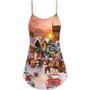 Christmas Santa Is Delivering Love - V-Neck Sleeveless Cami Dress