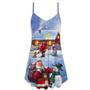 Christmas Santa Love Snowman In The Village Gift For Xmas - V-Neck Sleeveless Cami Dress