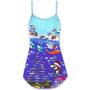 Christmas Santa Shark Sits On Rockets And Brings Gifts To Ocean - V-Neck Sleeveless Cami Dress