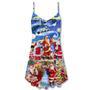 Christmas Santa Snow Night Merry Xmas - V-Neck Sleeveless Cami Dress