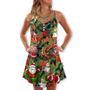 Christmas Santa Snowman Merry Xmas To Everyone - V-Neck Sleeveless Cami Dress