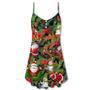 Christmas Santa Snowman Merry Xmas To Everyone - V-Neck Sleeveless Cami Dress