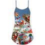 Christmas Say Hi From Santa's Sleigh - V-Neck Sleeveless Cami Dress