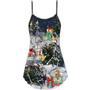 Christmas Skull Dancing With Christmas - V-Neck Sleeveless Cami Dress