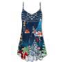 Christmas Skull X-Raymas Merry Christmas - V-Neck Sleeveless Cami Dress