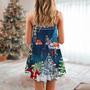 Christmas Skull X-Raymas Merry Christmas - V-Neck Sleeveless Cami Dress