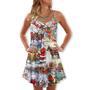 Christmas Snow Santa Be Claus - V-Neck Sleeveless Cami Dress