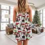 Christmas Snowman Family Happy Christmas - V-Neck Sleeveless Cami Dress