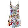 Christmas Snowman Merry Xmas - V-Neck Sleeveless Cami Dress